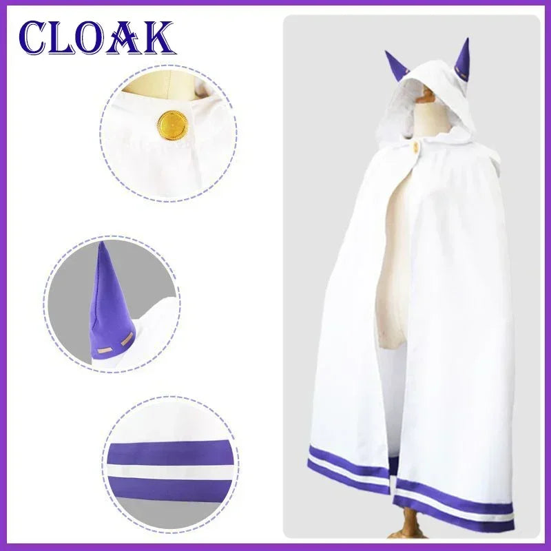 Emilia Cosplay Costume Set for Women - Anime Dress with Headdress