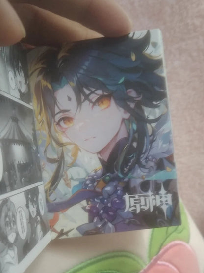 Game Impact Alhaitham Anime Project 40 Sheets 80 Pages Double-sided Mini Characters 68x60mm Magazine Miniature Comic Books SS69