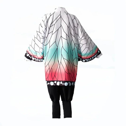 Kochou Kanae Cosplay Costume Set - Kimetsu No Yaiba Anime Outfit