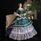 Victorian Marie Antoinette Ball Gown - Satin Lace Costume