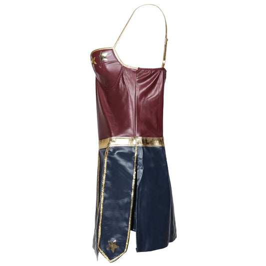 SS69 Women's Superhero Bodysuit Costume with Headgear for Cosplay Halloween