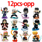 1-12pcs Anime Demon Slayer Blind Box Figure Toys Kimetsu No Yaiba Battle Series Guess Bag Mystery Doll Christmas Birthday Gift