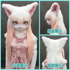 Kig Fursuit Kigurumi Headset Furry Cosplay Costume Paw Head Base Comiket Furry Animal Rabbit Cat Doll Beast Mask Cosplay Costume