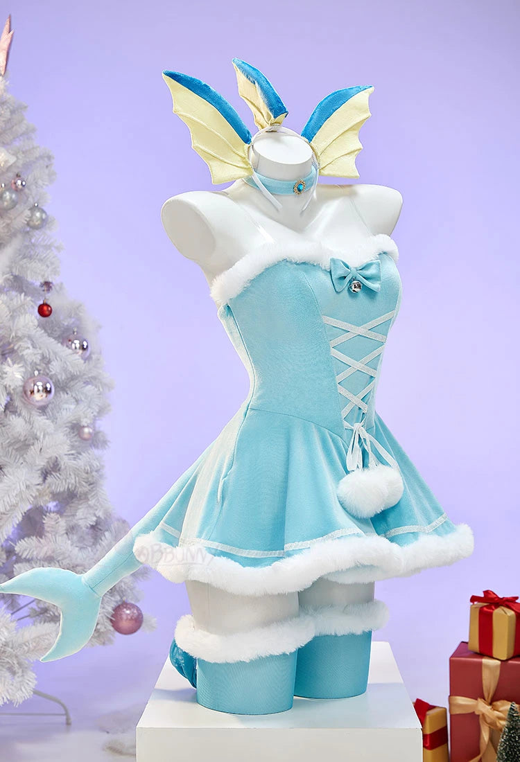 Anime Vaporeon Umbreon Sylveon Cosplay Costume Women Sexy Cloak Dress Outfit Cute Bunny Girl Uniform Halloween Christmas Clothes