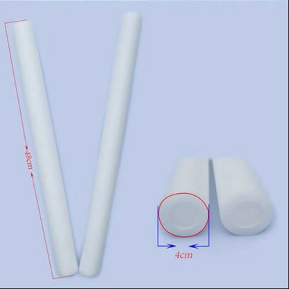 jianyana 100Pcs LED Foam Glow Sticks RGB Light Up Cheer Tubes for Parties