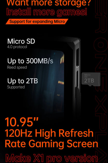 OneXPlayer X1 PRO AMD Ryzen AI 9 HX 370 /8840U PC Game Console 3 IN 1 Laptop Tablet 10.95 Inch 120 Hz AI CPU Computer Controller SS69