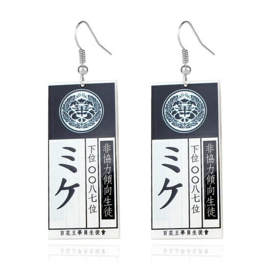 Kakegurui Acrylic Keychain Compulsive Gambler Yumeko Jabami Ryouta Suzui Mary Saotome Anime Cosplay Earrings Necklace Card SS69 9.69 E178