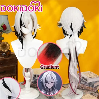 Genshin Impact Arlecchino Cosplay Costume Set with Wig - Polyester - S-2XL