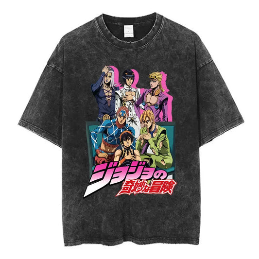SS69 Men's Jojo Bizarre Adventure Killer Queen Graphic T-Shirt Cotton Tee
