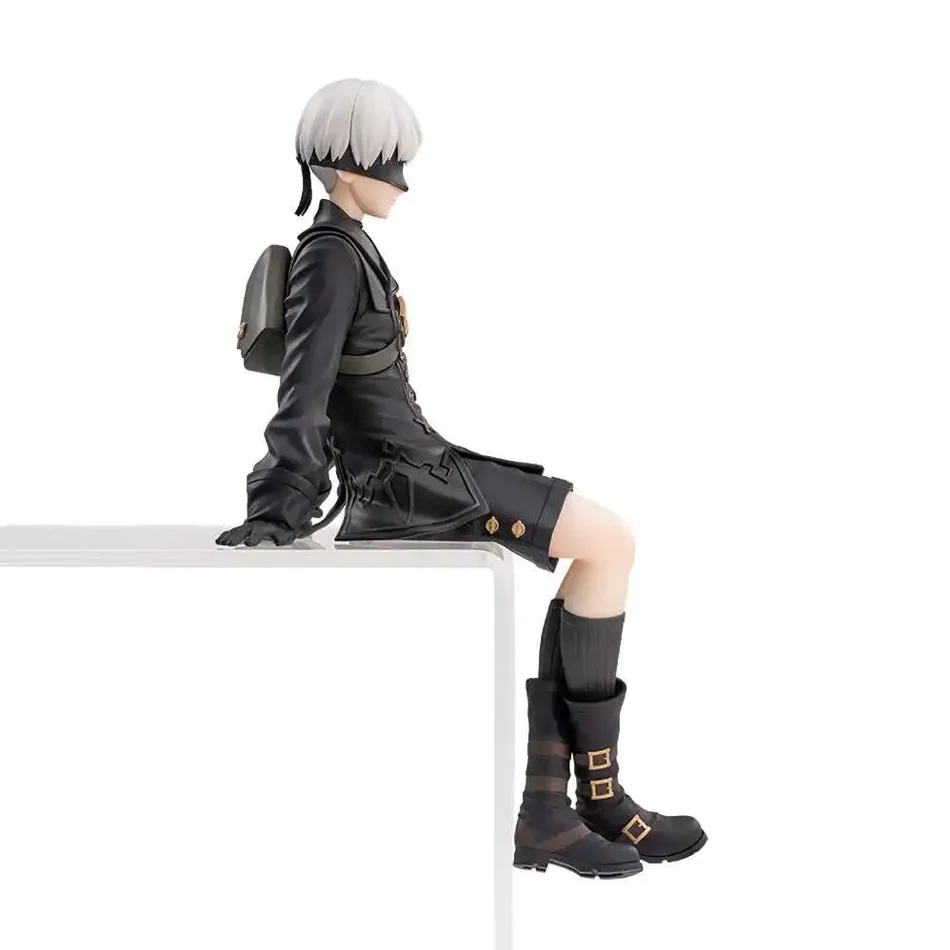 Nier Automata 2B A2 9S Sitting Position Game Figure Mechanical Lifeform Statue Collection Desktop Decoration  Toys Gifts SS69