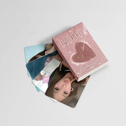 50PCS/SET Kpop Kiss Of Life Laser Small Cards LOMO Cards JULIE NATTY BELLE HANEUL Fans Gifts Collection SS69
