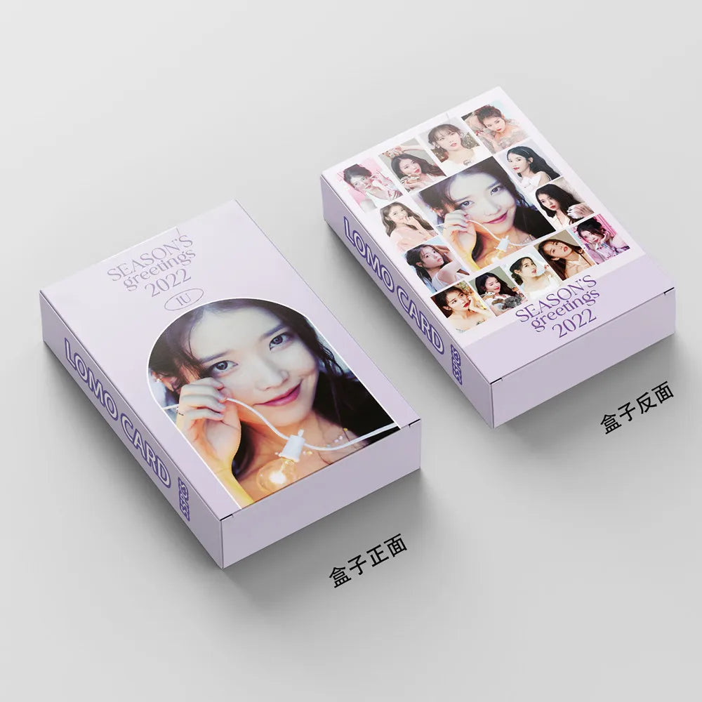 55pcs/set Kpop IU The Golden Hour Lomo Cards High quality HD Photocard for fans collection Fashion Cute Fans Gift SS69