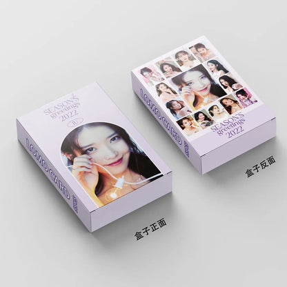 55pcs/set Kpop IU The Golden Hour Lomo Cards High quality HD Photocard for fans collection Fashion Cute Fans Gift SS69