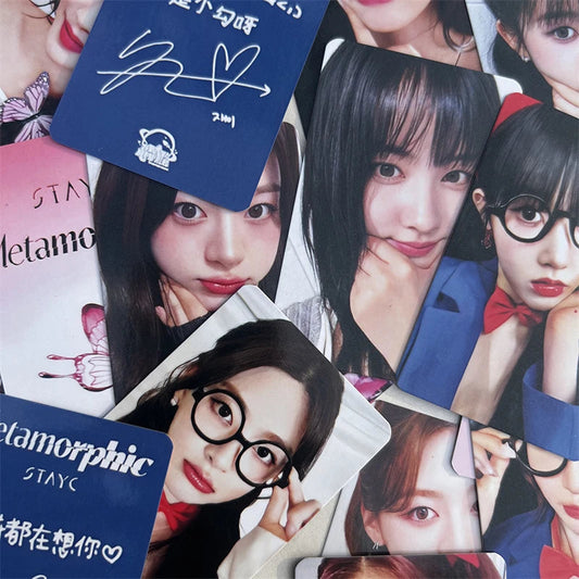 6pcs/set KPOP STAYC regular one album Metamorphic LOMO card SWITH girl collection gift photo card SUMIN SIEUN isa SEEUN postcard SS69