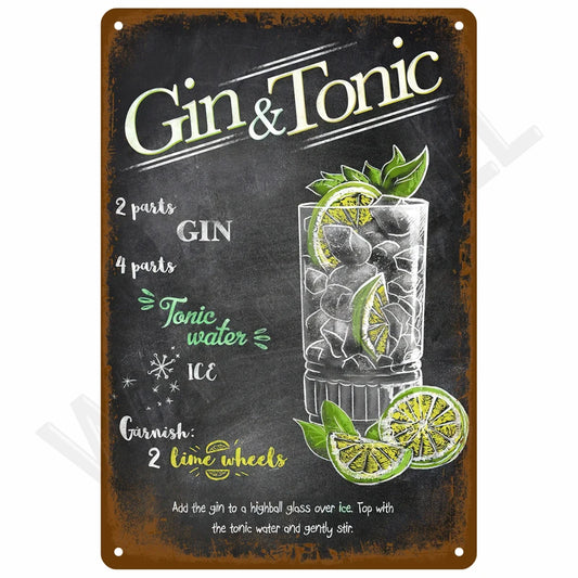 SS69 Retro Metal Tin Sign 20x30cm Vintage Wall Art for Home Bar Decor