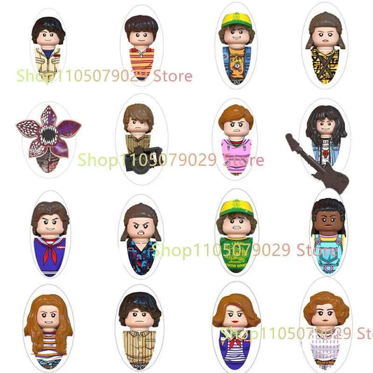 New Movies Strangered Figures Building Blocks Thingings Mini action toy dolls assemble Toys Kids Gifts
