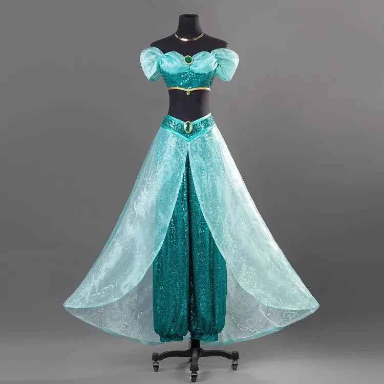 Role playing costumes, adult performance costumes, women's Christmas and birthday parties, Carnival Jasmine Princess dresses