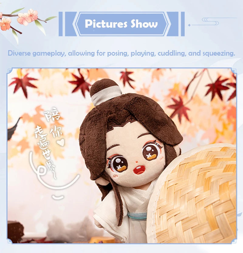 Anime Tian Guan Ci Fu Xie Lian Plush Doll TGCF Stuffed Toy Plushies Heaven Official’s Blessing Change Suit Dress Up Toy 20cm SS69