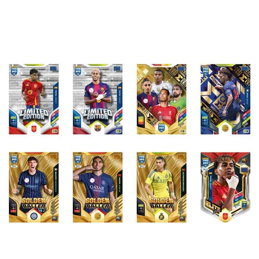 PANINI 2026 6PCS/SET 365 Soccer trading cards Messi Zinane Ronaldo Bellingham Haaland De Bruyne Autographed Collectible Card