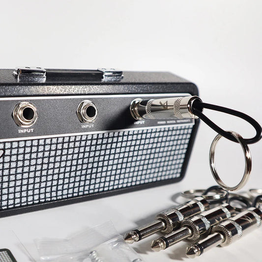 Music Key Storage Frame Fender Guitar Wall Mount Key Ring Holder Vintage Vintage Amp Key Ring Holder Home Decoration Gift 2.0 SS69
