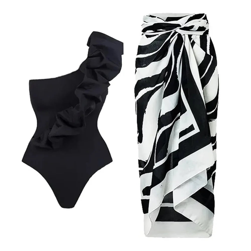 2023 New Arrival Push Up Women Bikini Set Floral Printed Ruffle Bikinis Strappy Bandage Swimwear Brazilian Biquini Bathing Suit SS69 26.69 CY2688D2 / L