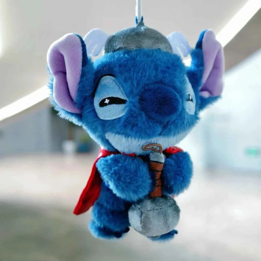 Hottoys Cosbaby Stitch Marvel Blind Box - Captain America & Spider-Man Crossver Anime Figure Christmas Surprise Gift Collection