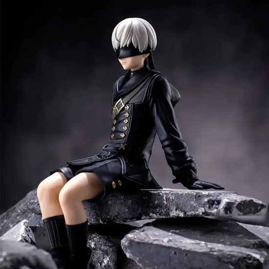 Nier Automata 2B A2 9S Sitting Position Game Figure Mechanical Lifeform Statue Collection Desktop Decoration  Toys Gifts SS69