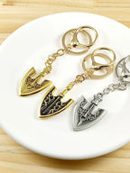 Metal Arrow Figure JoJo Bizarre Adventure Figurine Keychain Kujo Jotaro Pendant Chain Charms Key Ring Anime Jewelry Accessories