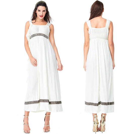 Medieval Roman Men's Ancient Greek Mythology Belted Arabian Prince Dress Halloween Masquerade Party