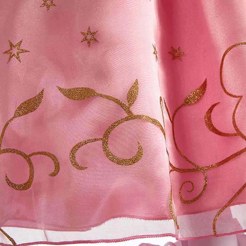 Children Princess Costume Cosplay Dress Girls Halloween Carnival Birthday Outfit Party Sleeping Beauty Ball Gown