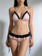 YUNZHAOLUCN Women's High Waist 4-Piece Bikini Set