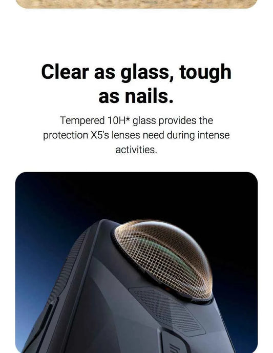 Insta360 X5 Lens Guard Protector Standard or Premium Tempered Glass For Insta 360 X5 Original Accessories