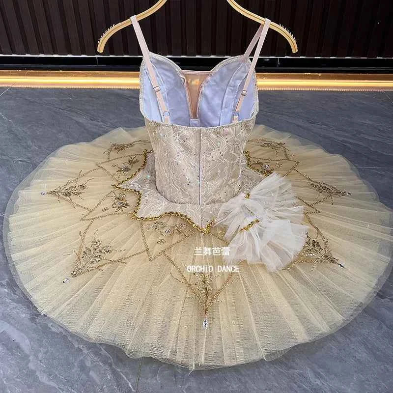 BT01574 high quality tailored Fairy doll swan lake  gradient champange performance Wear Ballet Tutu Costumes