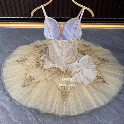 BT01574 high quality tailored Fairy doll swan lake  gradient champange performance Wear Ballet Tutu Costumes