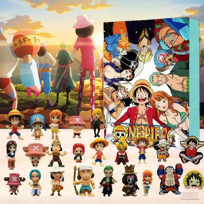 2025 ONE PIECE Christmas Advent Calendar Day Fun 24 Days Halloween Countdown Blind Box  Anime Christmas Collection Toy Gifts