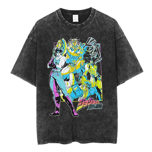 SS69 Men's Jojo Bizarre Adventure Killer Queen Graphic T-Shirt Cotton Tee
