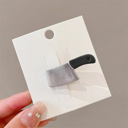 1/2pcs Creative New Gothic Emulation Knife Hair Clips Side Bangs Hairpin Funny Weird Knife Hairpins Women Girls Hair Accessories SS69