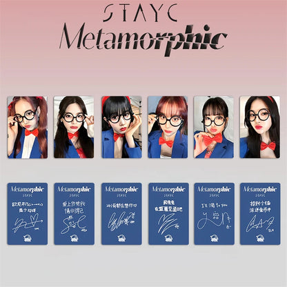 6pcs/set KPOP STAYC regular one album Metamorphic LOMO card SWITH girl collection gift photo card SUMIN SIEUN isa SEEUN postcard SS69 7.69 CH-XK-ST02