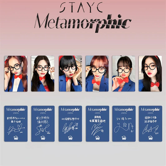 6pcs/set KPOP STAYC regular one album Metamorphic LOMO card SWITH girl collection gift photo card SUMIN SIEUN isa SEEUN postcard SS69 7.69 CH-XK-ST02
