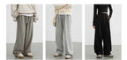 CHIC VEN Women's Pant Streetwear Solid Loose New Drawstring Sports Casual Trousers High Waisted Pants Autumn Winter 2025
