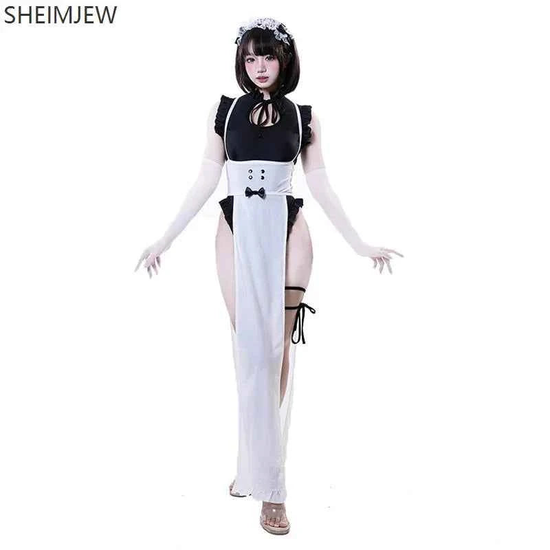 Anime Sexy Cafe Maid Uniform Role Playing Suit Victorian Aristocratic Manor Maid Butler Robe Bunny Girl Uniform Bodysuit 2025