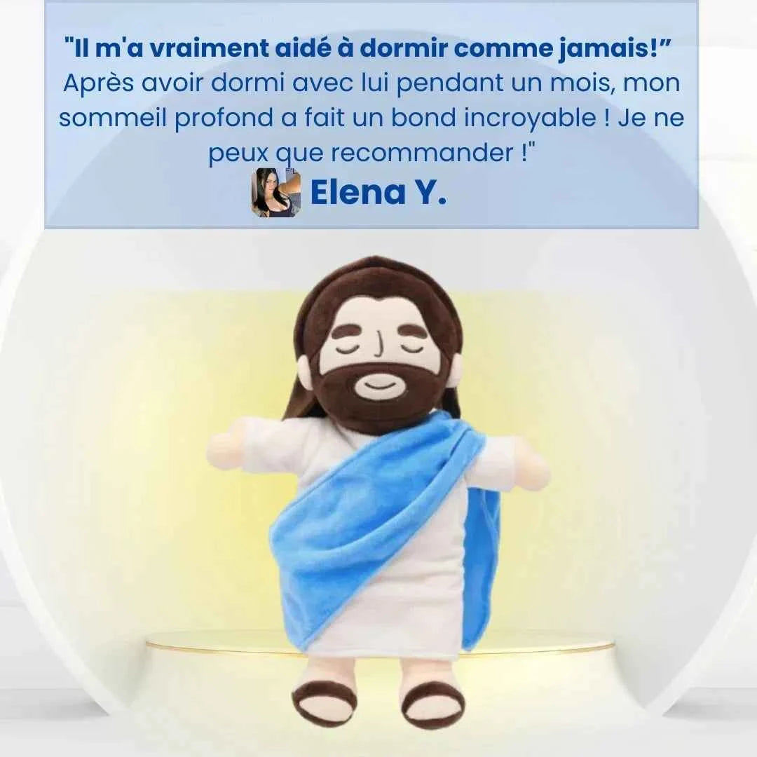 38CM Breath Jesus Soothes Plush Toy   for Kids Soft Soothing Jesus Plushies Comforting Jesus Heart Toy Easter Christmas Gifts