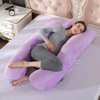 Soft Fleece Pregnant Pillow Gravida U Type Lumbar Pillow Multi Function Side Protect Cushion for Pregnancy Women Dropshipping