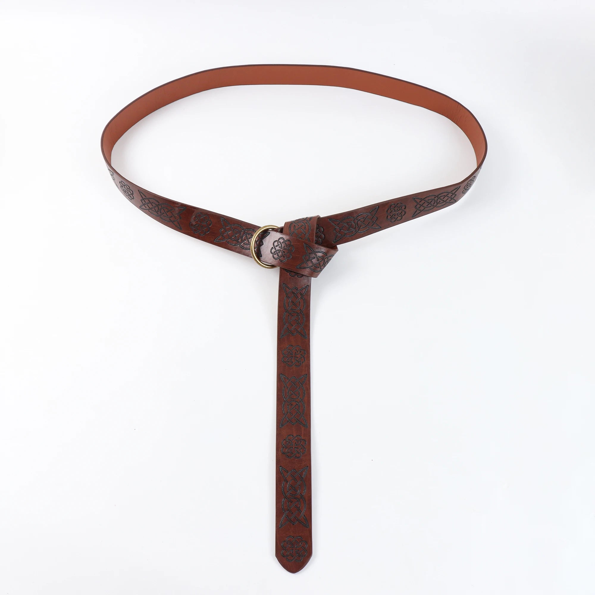 Viking Wide Waist Armor Belt - Adjustable Synthetic Leather