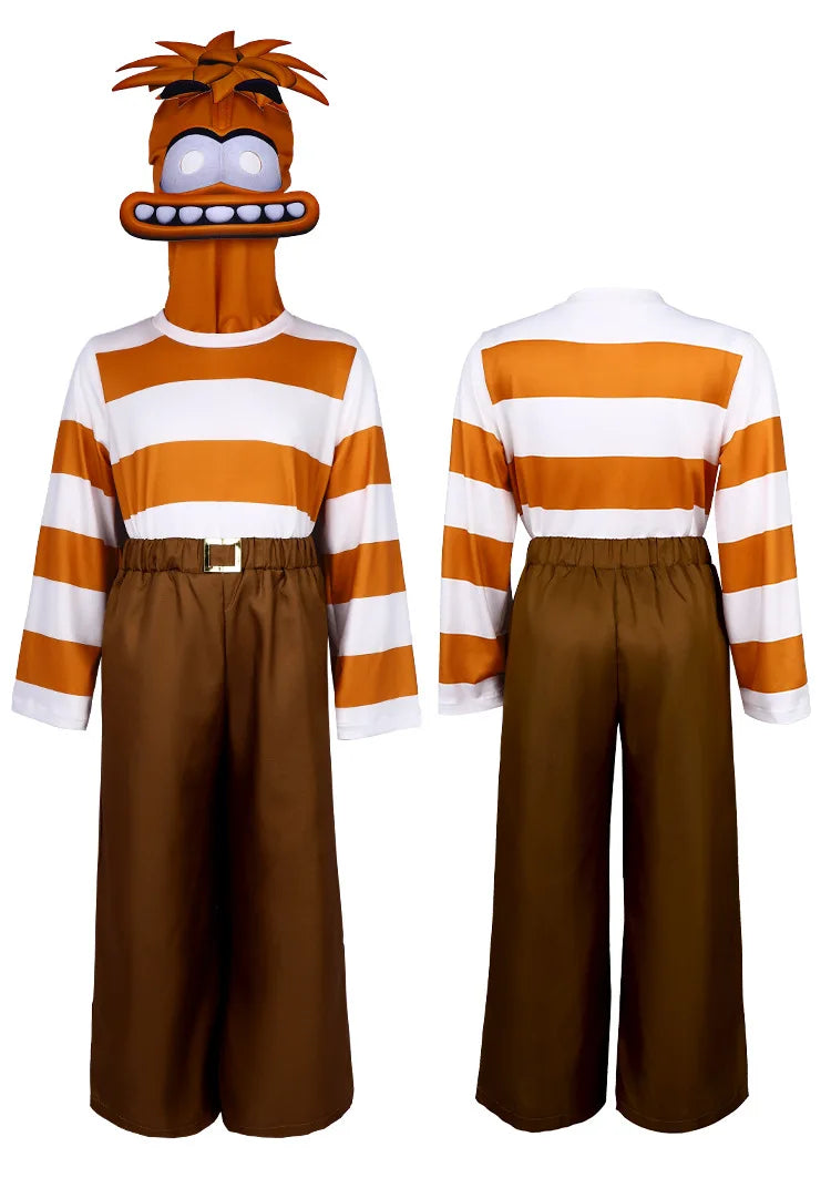 Inside Out Joy Cosplay Costume Unisex Polyester Jumpsuit for Halloween