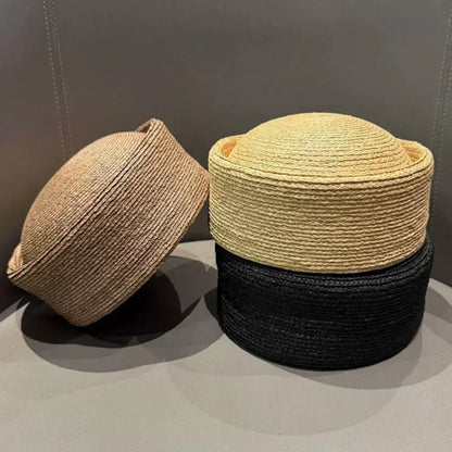 Fashion Mesh Hollow Breathable Summer Pillbox Beret Hat Women Colorful Outdoor Hard Pink Elegant Sun Cap Wholesale Taqiyah Kufi