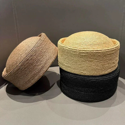 Fashion Mesh Hollow Breathable Summer Pillbox Beret Hat Women Colorful Outdoor Hard Pink Elegant Sun Cap Wholesale Taqiyah Kufi