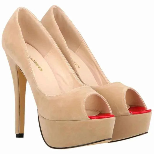 Women Platform Sandals Stilettos Sexy Stripper Pole Dance High Heels Pumps Peep Toe Ladies Nighclub Party Black Wedding Shoes