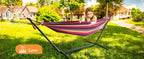 Gyroor Hammock with Adjustable Stand- Stylish Hammock Bed w/Storage Bag, 600lb Capacity