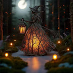 Halloween Witch Ghost 3D  Lamp Lantern Decorative Resin Lantern For Festival Spooky Party Decor Halloween Outdoor Indoor Lantern